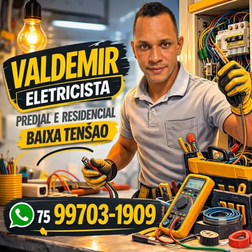 Valdemir Eletricista Predial E Residencial Baixa Tensão 