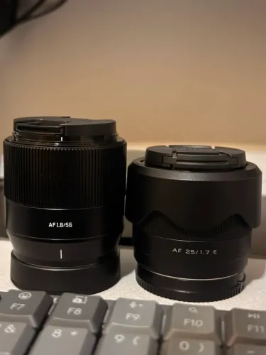 Kit lentes para Sony - viltrox 25/1.7 + tta. 56/1.8 + filtro ND 4 em 1
