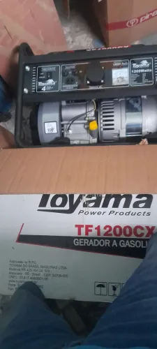 Tomara gerador gasolina manual 220vts. Novo 1.2kva,