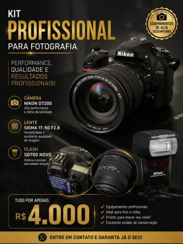 Kit fotografia completo
