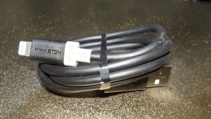 Cabo USB A para Lightning para iPhone.