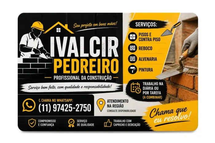Trabalho a muitos anos na área tenho ótimas referências