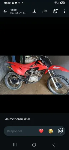 Vende se moto de trilha em ótimo estão de conservação (somente avista)