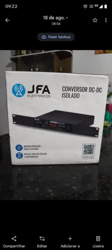 Conversor DC-DC Isolado da marca JFA Eletrônicos (modelo E24548)
