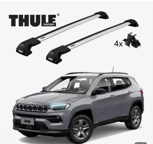 Rack Travessa Bagageiro Jeep Compass Thule Wingbar Edge