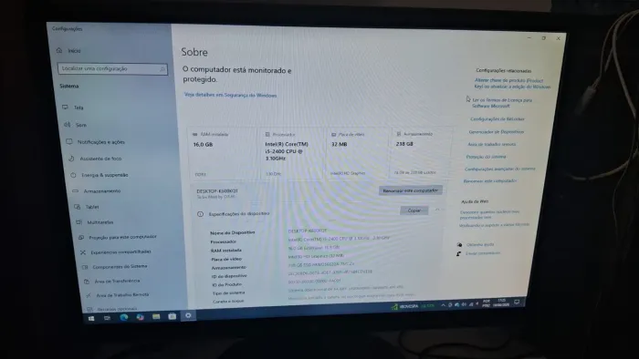 Computador desktop novo 