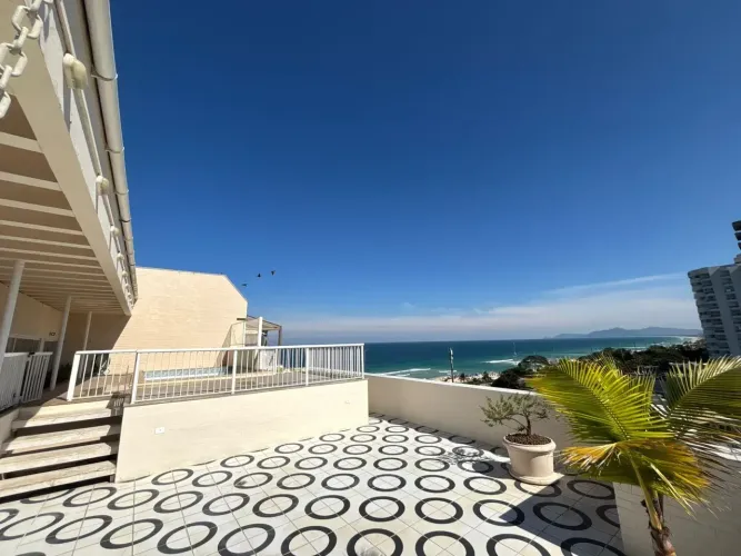 Cobertura linear com 3 quartos para alugar, 430 m² - Barra da Tijuca