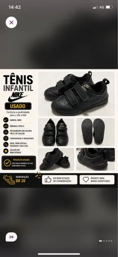 Tênis Nike infantil masculino