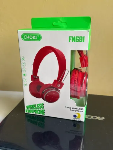 Headphone CHOKI FN691 Vermelho. Wireless,Bluetooth,Fone de Ouvido,Headset Orelha de Gato