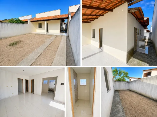 Casas Novas em Horizonte/CE | 2 Quartos (1 Suíte) | Terreno 8x22 | R$ 250 Mil