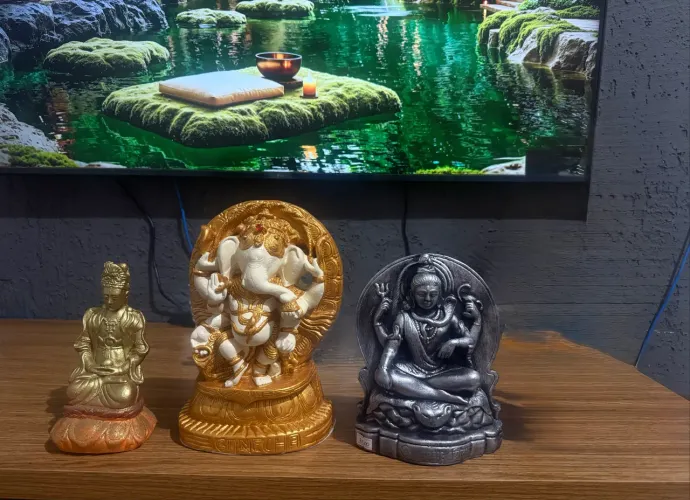 Kit Espiritual da Prosperidade - Ganesha, Guanyin e Shiva