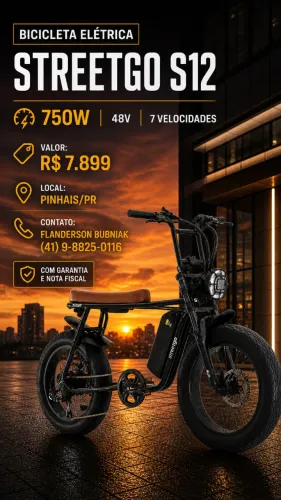 Bicicleta Elétrica OGGI StreetGo S12
