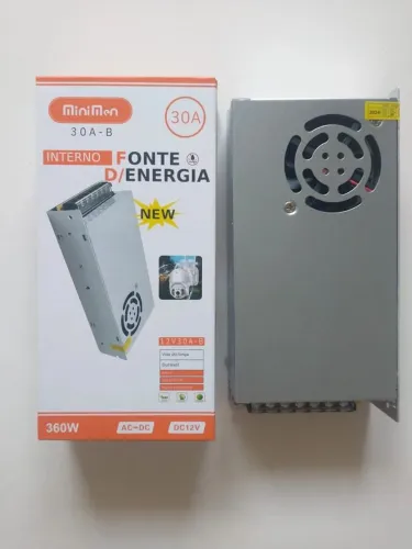 Fonte Chaveada MiniMen 30A-B - 12V 30A 360W - Premium - Novo<br>