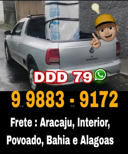 Frete, Fretes e Carretos - Aracaju, Interior, Povoado, Bahia e Alagoas