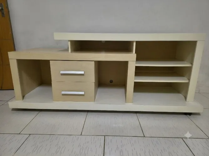 Rack para sala televisão com 2 gavetas
