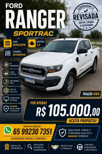 Ford Ranger Sportrac 2.2 16V 4X4 CD Dies Aut. 2018