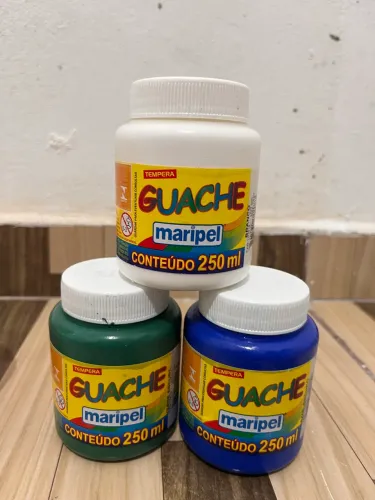 Kit com 6 tintas guache