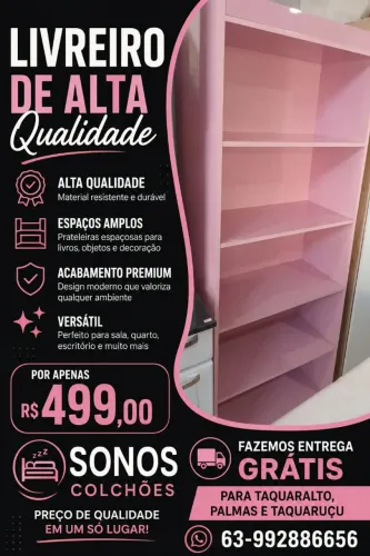 Livreiro multiuso novo
