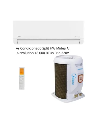 Ar-Condicionado Midea AI AirVolution 18.000 BTUs ? NOVÍSSIMO!