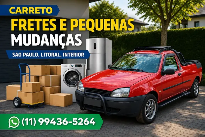 Carreto Zona Leste , Zona Sul ,Centro 
