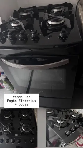 Fogão Electrolux 4 bocas mesa de vidro