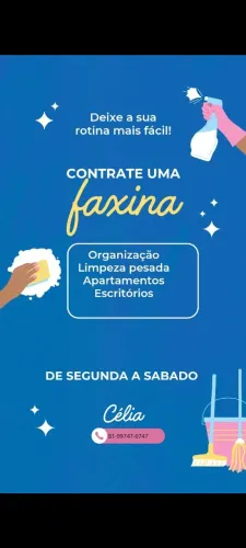 Faxineira e diarista com uma promoção imperdível 