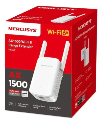 Repetidor De Sinal Mercusys Me60x 6 Dual Band Ax1500
