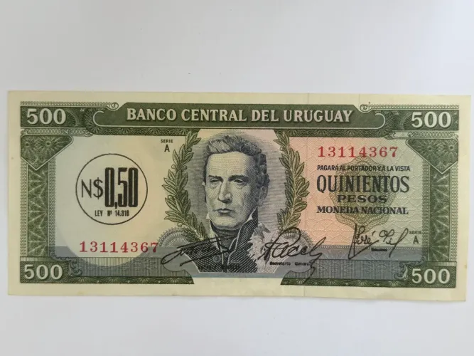 Cédula Antiga Uruguai Original - Colecionador