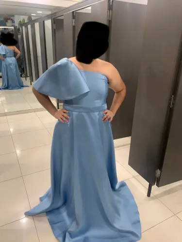 Vestido azul serenity madrinha