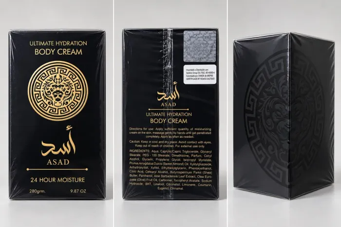 Creme Corporal Asad Lattafa 280g Original Importado Lacrado