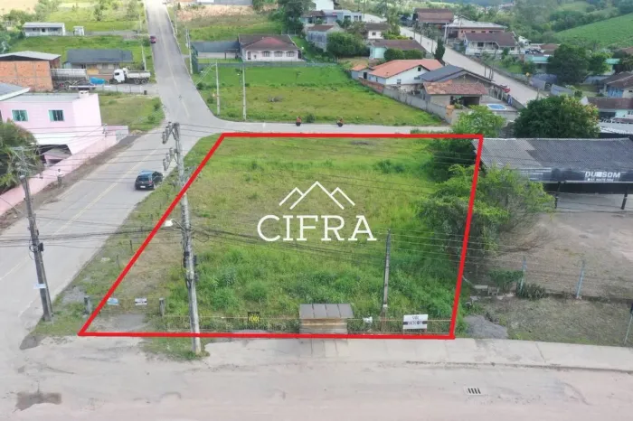 Terreno Urbano - Venda - 1085m2 - Plano - Esquina - Rodovia SC-350 - Rua Waldir Marchi - R