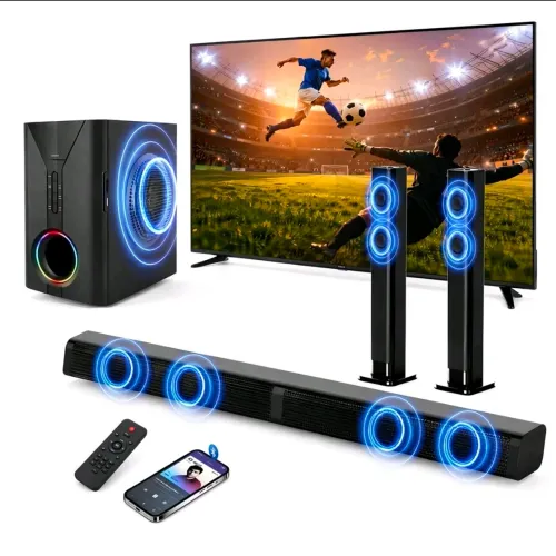 Caixa de som soundbar 2 em 1 200w 