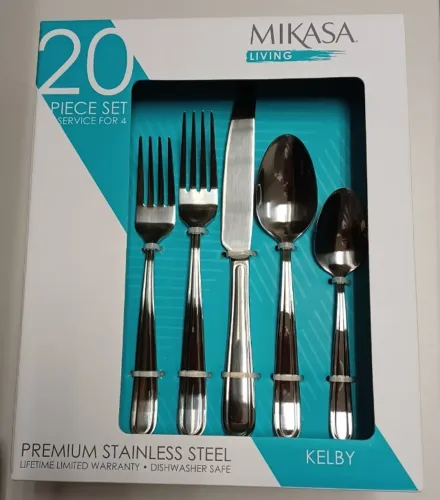 Conjunto de Talheres 20 Peças Mikasa Kelby 18/0 - Novo