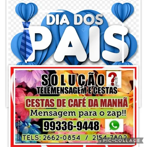 CESTAS DE CAFÉ DA MANHÃ E TELEMENSAGEM