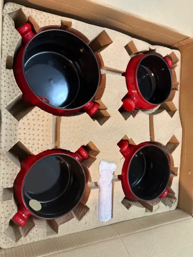 Conjunto de Panelas Ceraflame 5 Peças de Cerâmica Premiere Joy, Pomodoro - novas na caixa