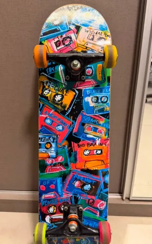 Skate Profissional Montado | Drop Dead + Fun Light + Black Sheep | Muito Conservado