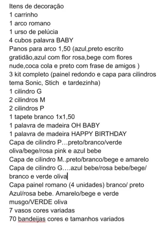 Kit decoração para festa