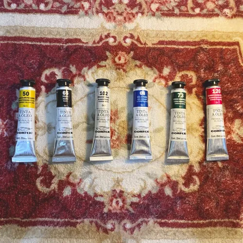 kit tinta a óleo corfix 20ml (novo)