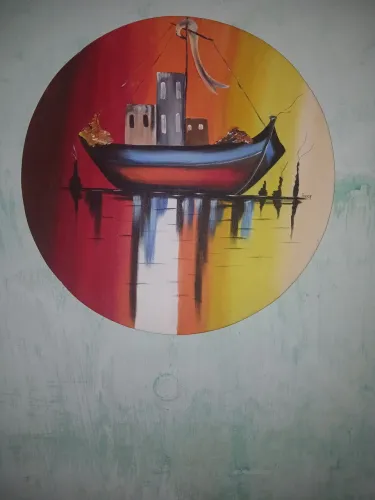 Vende-se um quadro artesanal redondo