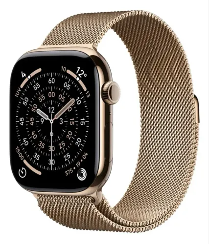 Apple Watch Series 11 GPS  + cellular dourado 46 mm Pulseira dourada
