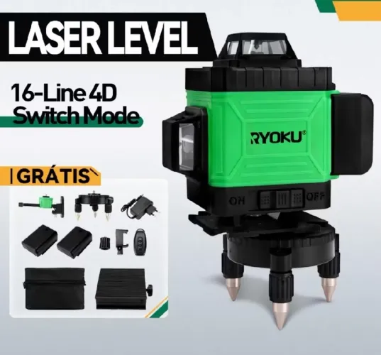 Nível a laser 16 linhas 4x 360 graus