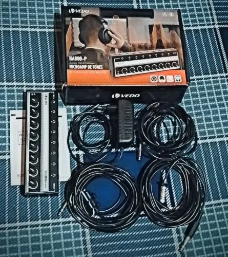 Amplificador de fones + acessórios 