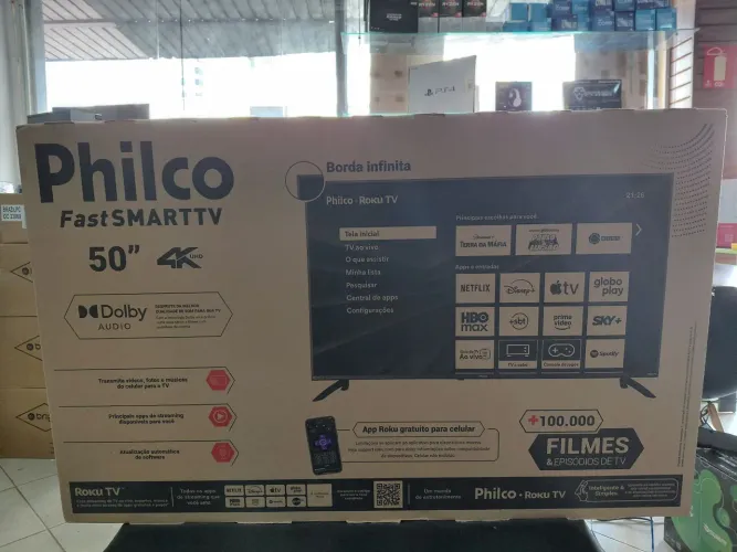 SMART TV PHILCO 4K BORDA INFINITA 