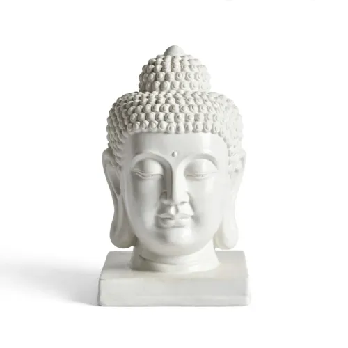 Cabeça de Buda branca