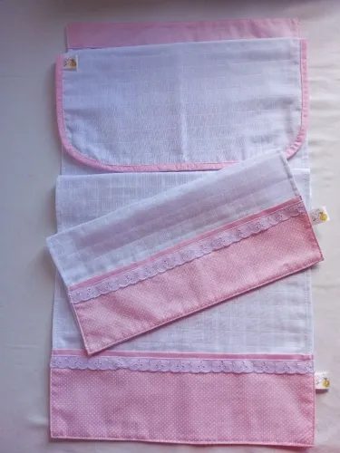 Conjunto de 3 fraldas enxoval de bebê