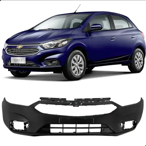 Parachoque Dianteiro GM Onix 2017-2019 Preto liso R2A Novo com leve Avaria