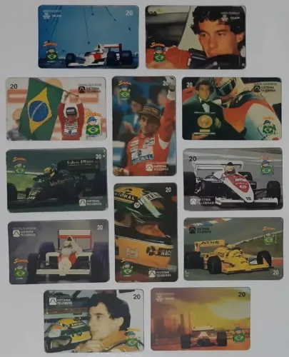 Ayrton Senna e Outros - Lote com 18 Cartões Telefônicos