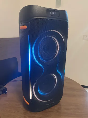 Caixa de Som Portátil Vibe Sound V6 Party 1000W com Bluetooth e Karaokê