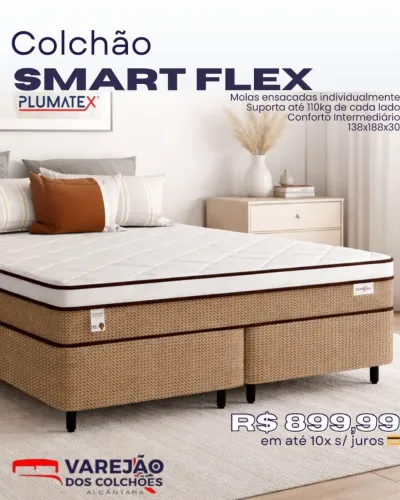 Colchão smartflex molas ensacadas 30cm . Loja física em Alcântara Sg