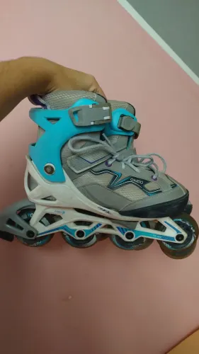 Patins Oxelo Max Wheels 76mm TM 30-33 com regulagem
